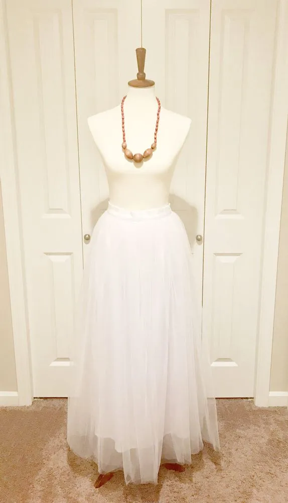 Women's White Tulle Tutu Skirt By Tutu Joli