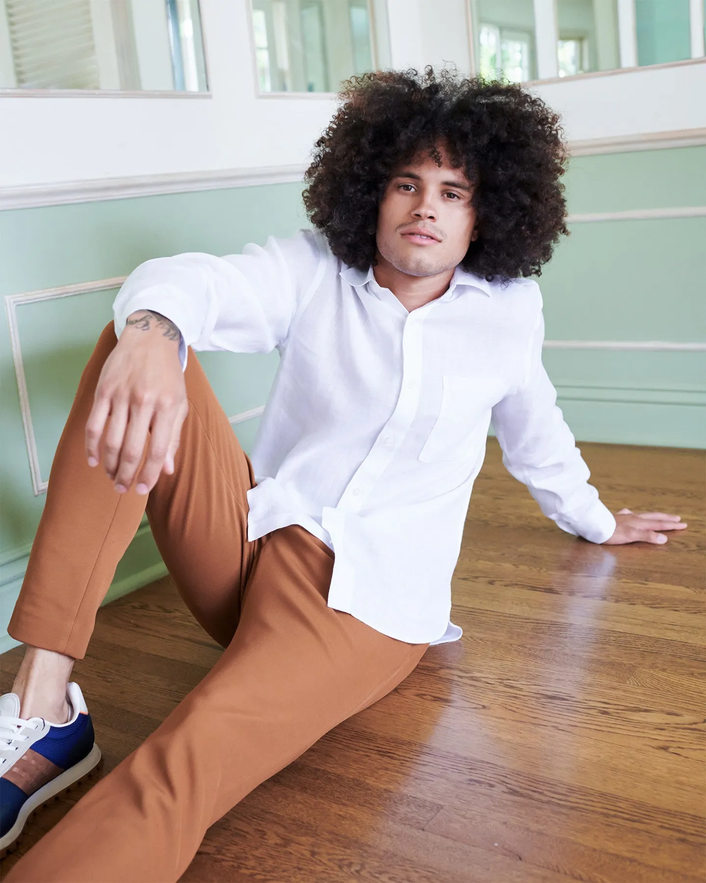 Wrinkle-free French Linen Shirt
