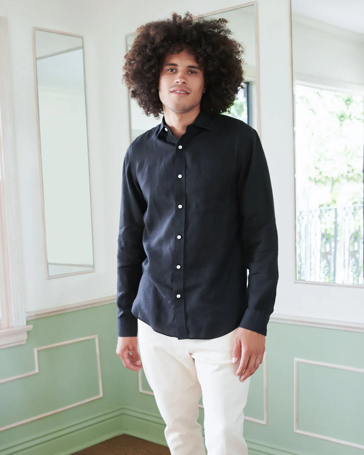 Wrinkle-free French Linen Shirt