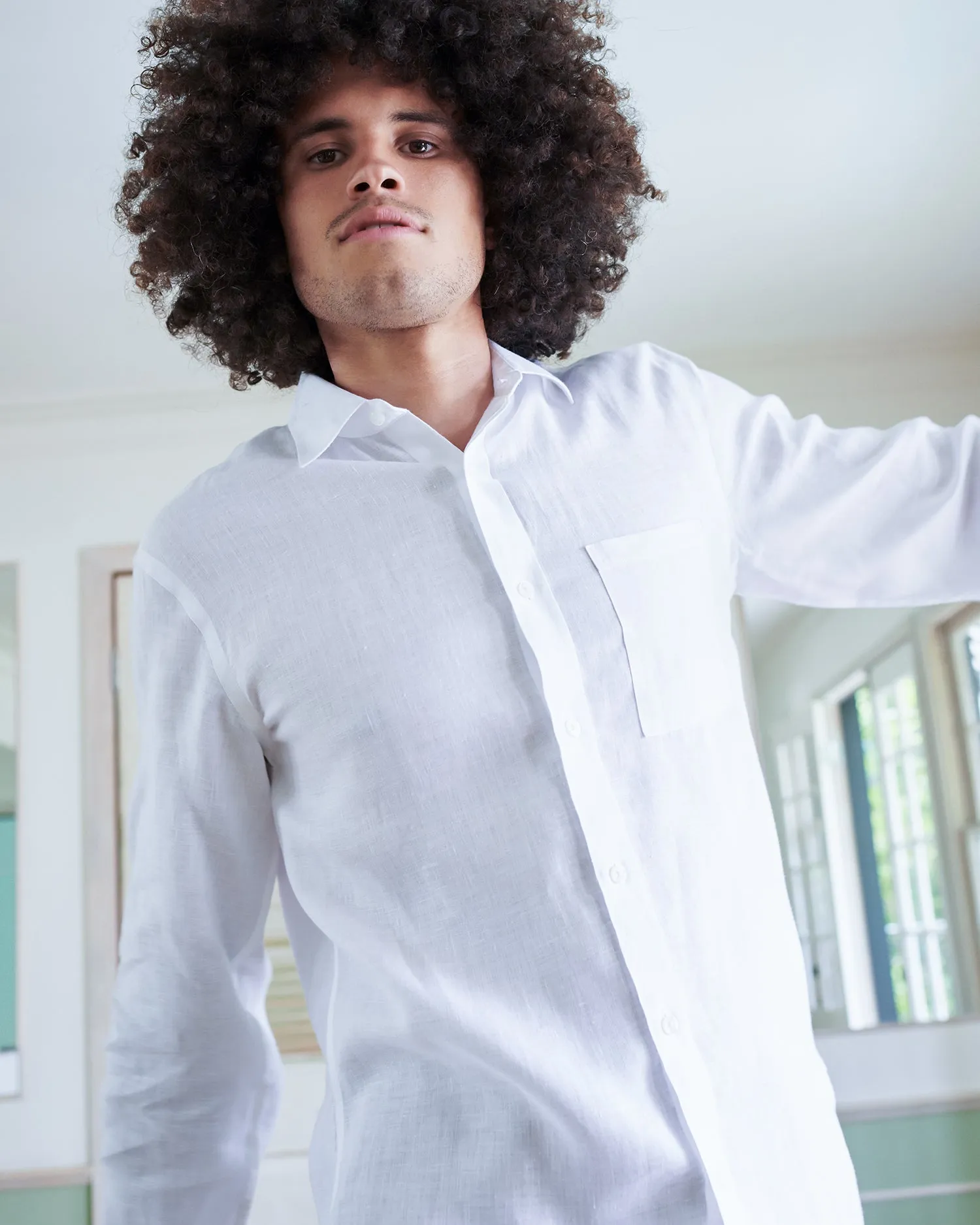 Wrinkle-free French Linen Shirt
