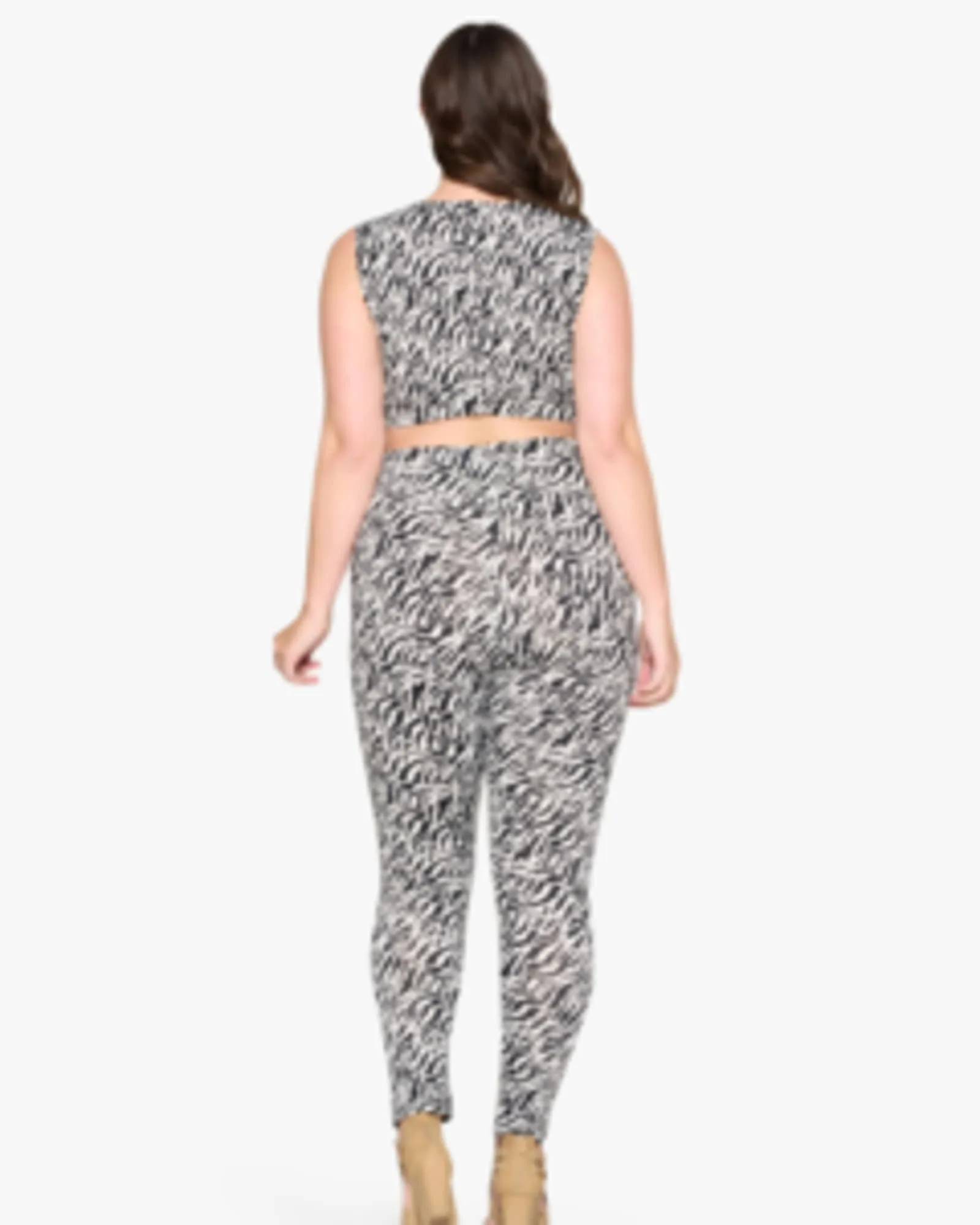 Zebra Yoga Leggings | White Zebra